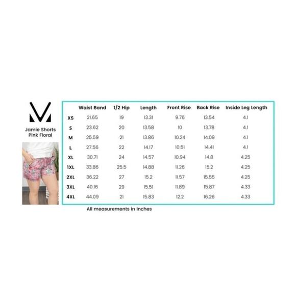 Michelle Mae Jamie Shorts Floral Pink - Picture 5 of 5